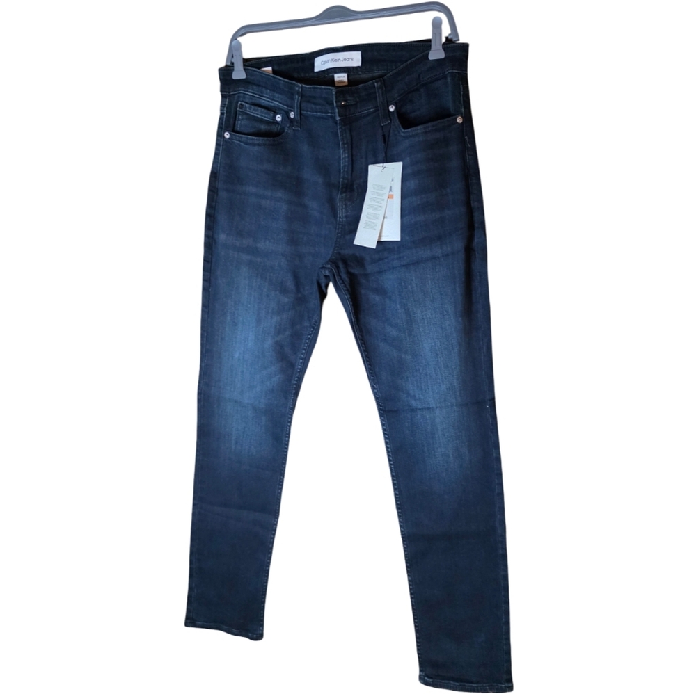 NWT Calvin Klein Jeans Men’s Skinny Fit Dark Wash Denim W33 L30